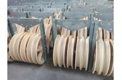 China Customized Cable Pulley Block Nylon Sheave Pulley 1-3 Sheave 1160 Mm Diameter supplier