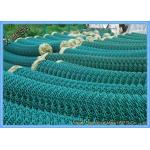 Q195 Hot Dipped Galvanized Iron Green Chain Link Fence Panels 10m / 15m Length for sale