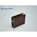 Brown Color Temper T5 Wood Grain Aluminum Extrusion For Sliding Windows for sale