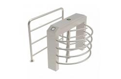 China SS304 Outdoor Half Height Turnstile Security QR Code Scanner Turnstile Entrance Gates supplier