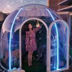 PC Clear Dome House 6m Geodesic Dome House  With Aluminium Material for sale
