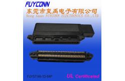 China 64 Pin IDC Plug Side Entry Centronics Female Connector With Plastic Cover supplier