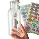 Bottle / Jar Shrink Sleeve Labels Round 3d Laser Holographic Hologram Sticker for sale