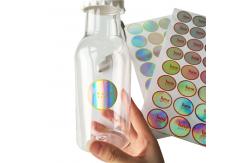 China Bottle / Jar Shrink Sleeve Labels Round 3d Laser Holographic Hologram Sticker supplier