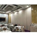 Melamine Surface Operable Acoustic Room Dividers For Restaurant / Sliding Partition Wall for sale