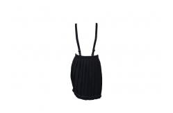 China 190 GSM 100% Polyester Women Pleated Skirt With Adjustable Straps And Buckles supplier
