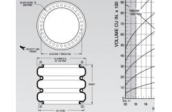 China W01-358-7306 Firestone Industrial Air Spring Screw Holes Two Ply supplier