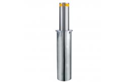 China SS304 Semi Automatic Bollards 220V With Reflective Warning Tape supplier