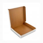 Food Pizza Kraft Paper Take Out Boxes Flute Corrugated Cardboard Material for sale