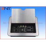 Conference Room Table Electrical Outlets , Flip Up Desk Mounted Power Sockets for sale