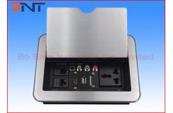 China Conference Room Table Electrical Outlets , Flip Up Desk Mounted Power Sockets supplier