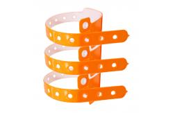 China Customized Irregular Shape PVC Wristbands for Events supplier