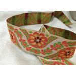 Flower Pattern Elastic Shoe Bands , Jacquard Woven Elastic Band For Underwear Waistband for sale
