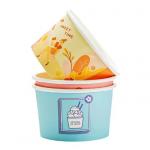 120ml Big Paper Bowls White Kraft Salad Bowl Disposable 52mm for sale