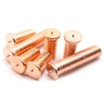 ISO13918 Stainless Steel CD Flanged Weld Screws Fully Threaded Copper Plated Screw for sale