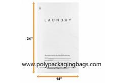 China Biodegradable LDPE Plastic Laundry Bag With Cotton String Rope supplier