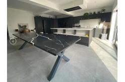 China X SHAPED STEEL TABLE FRAME WITH CENTRE BAR AND TOP SUPPORT FRAME supplier