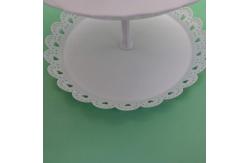 China Plastic White 2 3 Tier Cupcake Stand Fruit Plate Cakes For Wedding supplier