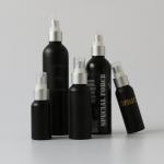SVHC OD20 Matte Black Shampoo Conditioner Aluminum Cosmetic Bottles for sale