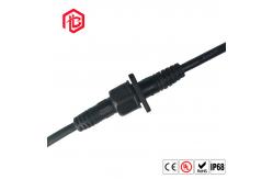 China Flange Socket M15 3PIN 4PIN Panel Mounting Connector To Wire Connector supplier