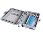 ISO9001 Nap IP65 Fiber Optic Distribution Box , 12 Port Fiber Termination Box for sale
