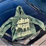 Puff Print Hoodie Mens Cropped Hoodie Streetwear for sale