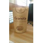 Custom Printed Stand Up Kraft Paper Bag , Snack Bag Packaging With Window