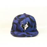 Women / Men Flat Brim Snapback Hats Embroidery Animal Silk Print Cap Degital Print for sale