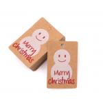 China Recyclable PDF Kraft Paper Hang Tags Swing For Christmas Gifts for sale