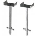 Q235 Glavanzied Adjustable Base Jack Scaffolding for Disc System and Support System for sale
