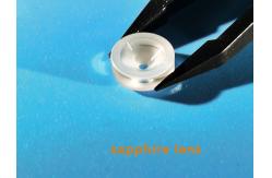 China Fan Shaped Polished / Unpolished Sapphire Lens Glasses Al2O3 Single Crystal supplier