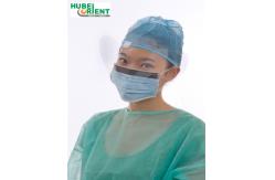 China ISO13485 3 Ply Disposable Face Mask OEM With Anti Fog Visor supplier