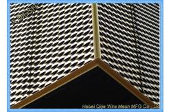China Copper Expanded Metal Mesh , Architectural Sheet Metal Mesh Screen Anti - Slip Surface supplier