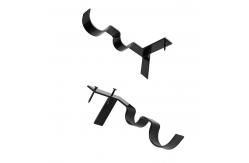 China Traditional Design Style Hang Curtain Rod Holders Conveniently Tap Into Window Frame supplier