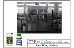 China Dust - Proof Auto Paste Filling Machine For Organic Liquid / Bio Fertilizer supplier