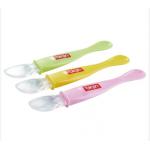 Double Heads Baby Feeding Spoon PP Silicone Safe Comfortable for sale