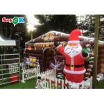 Kid Christmas Santa Claus tarpualin  Inflatable Bounce House for sale