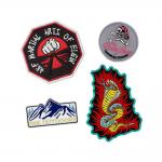 Custom 100% Embroidered Patches Outdoor Caps Hook And Loop Patch For Jackets for sale