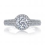 Lab Diamond Wedding Band VVS Clarity HPHT Round Cut Lab Grown Diamond Ring for sale