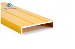 China Golden Anodised Aluminium U Channel , GB U Section Aluminium Extrusion supplier