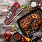 Digital Instant Read Meat Thermometer Waterproof Ultra Fast With Backlight Calibration for sale