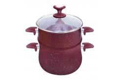 China 7pcs Aluminum Cooking Pot Set Marble Coating Induction supplier