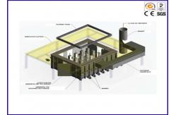 China Electronic Horizontal Flammability Tester Large Scale Fire Resistance Test Furnace supplier