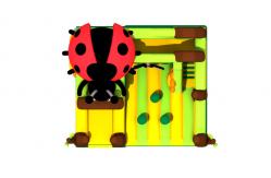 China Commercial Grade Inflatable Ladybug Bouncer Jumping Castle Inflatable Combo supplier