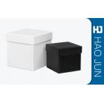 Black And White Color Recyclable Square Gift Cardboard Candle Boxes for sale