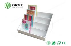 China 4 Tiers Foldable Cardboard Tabletop Display Custom Printing For Books Promotion supplier