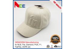 China 100% Wool Material Custom Embroidered Baseball Caps No Minimum Eco Friendly supplier
