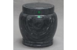 China Solid Structure Natural Stone Urns Marble Human Cremation Memorial Jar Wholesale supplier