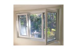 China White Double Glass PVC Tilt And Turn Window Double Glazed Large Windows Customized supplier