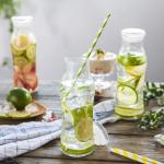 Smooth Multi Layered Assorted Paper Straws Durable Reusable Water Resistant